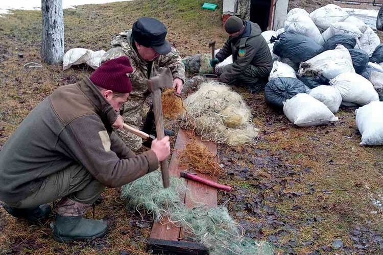 У парку «Прип’ять — ​Стохід» знищили ​724 рибальські сітки