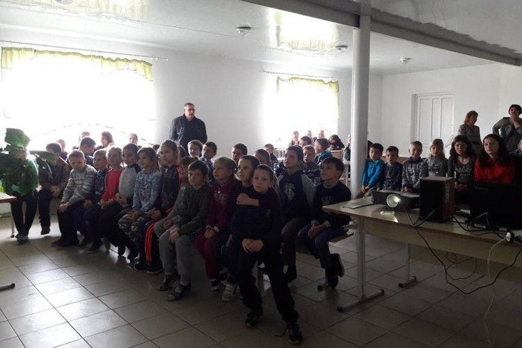 Школярів зі Звірова вчили розрізняти сліди звірів