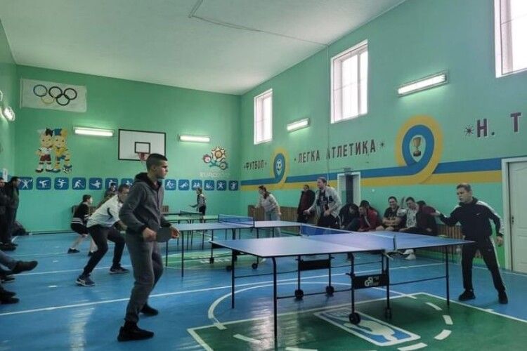 У громаді на Волині зіграли в настільний теніс