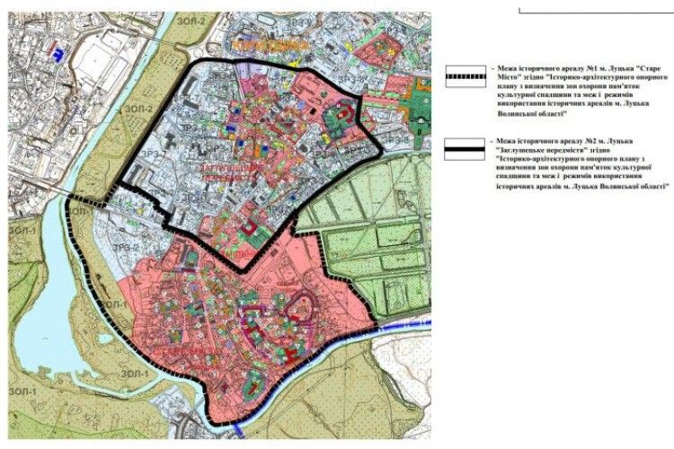 Депутати погодили межі історичних ареалів Луцька