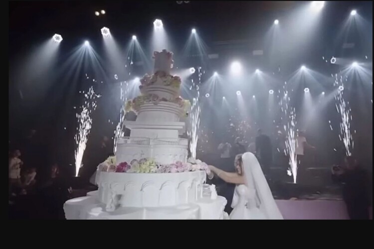 На весіллі року в Україні тільки торт коштував 100 000 гривень (Відео)