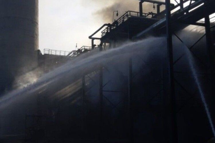 На заводі «Укрнафти» сталася пожежа