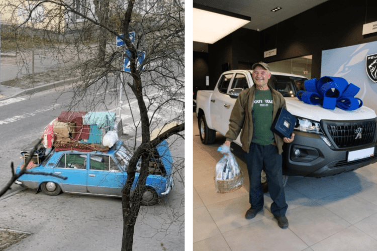 70-річний переселенець замість зламаного «Жигуля» отримав новий «Пежо»