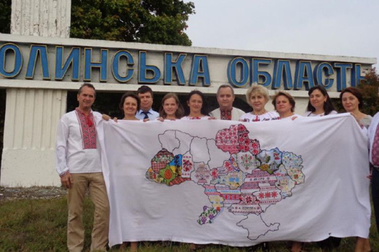 На Горохівщині Волинь приймала карту «Вишивана моя Україна» (фото)