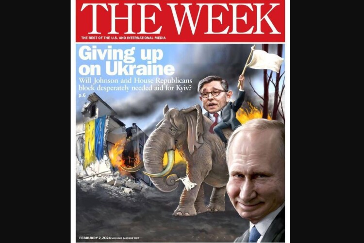 Журнал The Week опублікував жорстоку обкладинку щодо України 