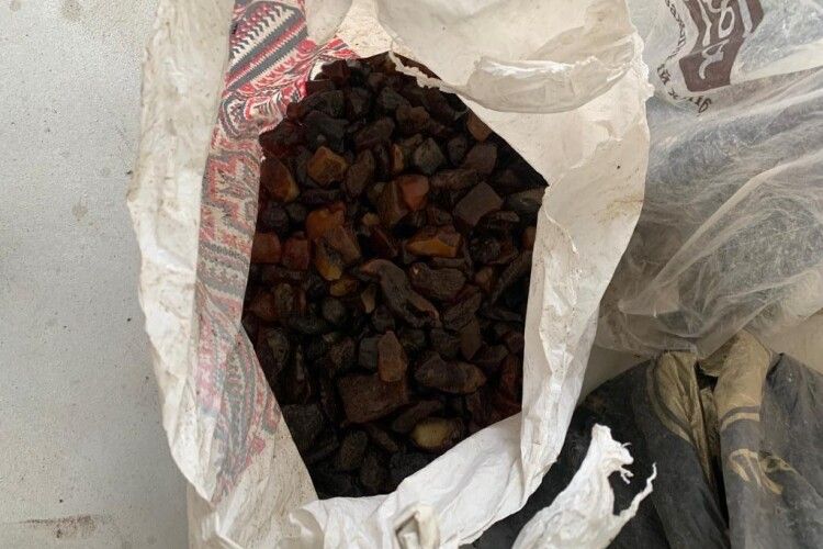 Правоохоронці вилучили у жителів Вараського району майже 36 кілограмів бурштину та позашляховик-«двійник» (Фото)