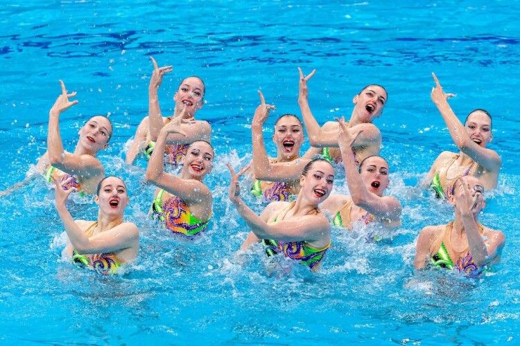 Українські синхроністки приголомшливо виступили на Чемпіонаті Європи з водних видів спорту