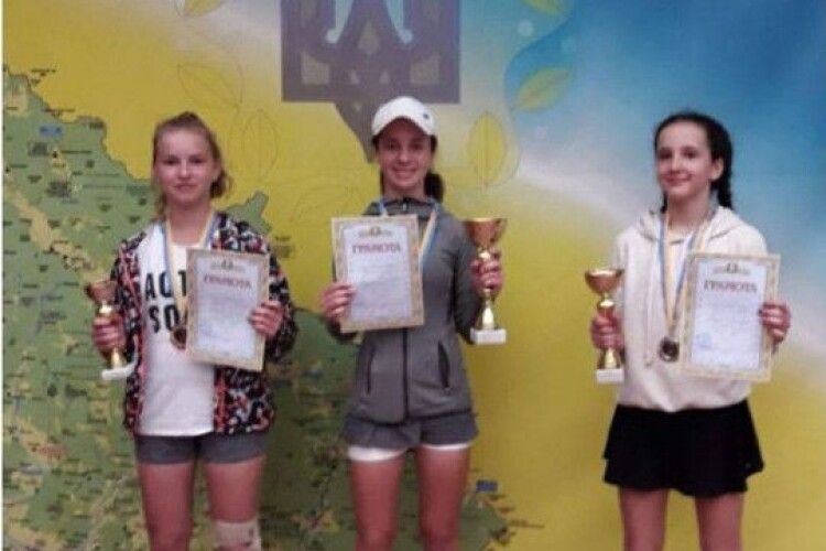 Волинянка стала чемпіонкою Всеукраїнського тенісного турніру серед дівчат