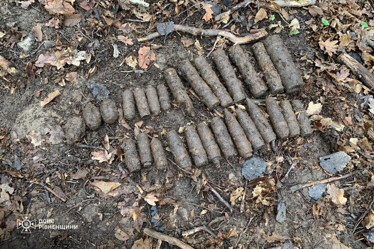 Відвернули біду: у лісі поблизу Дубна підірвали 27 снарядів 