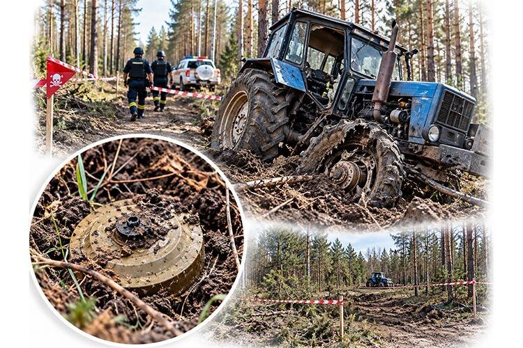 На Волині тракторист наїхав на протитанкову міну і підірвався