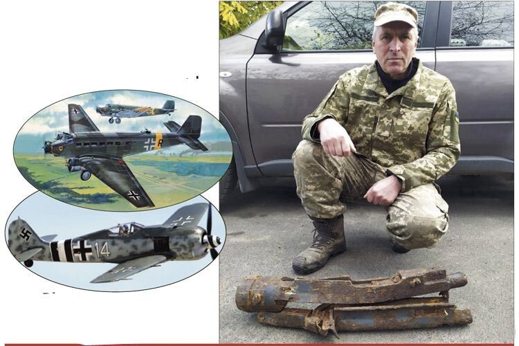 Олег Торчинюк розкопав на Горохівщині 2 німецькі літаки