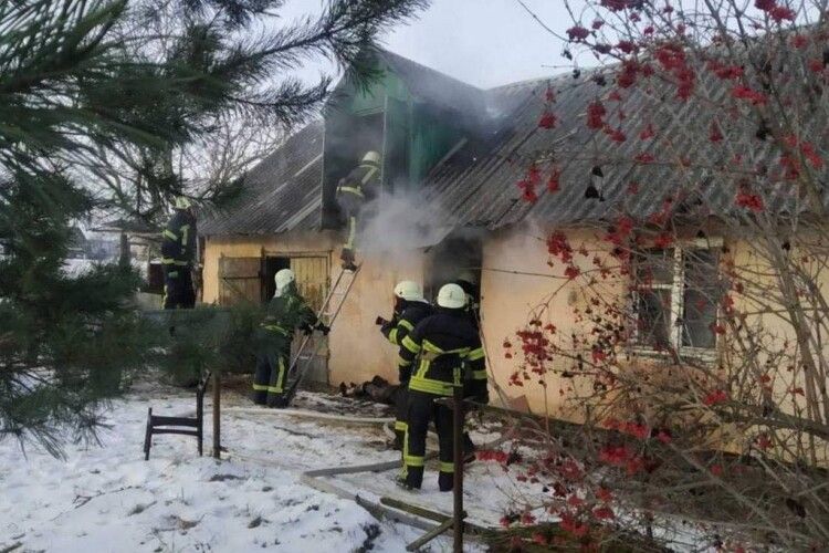 На Волині внаслідок пожежі загинув чоловік