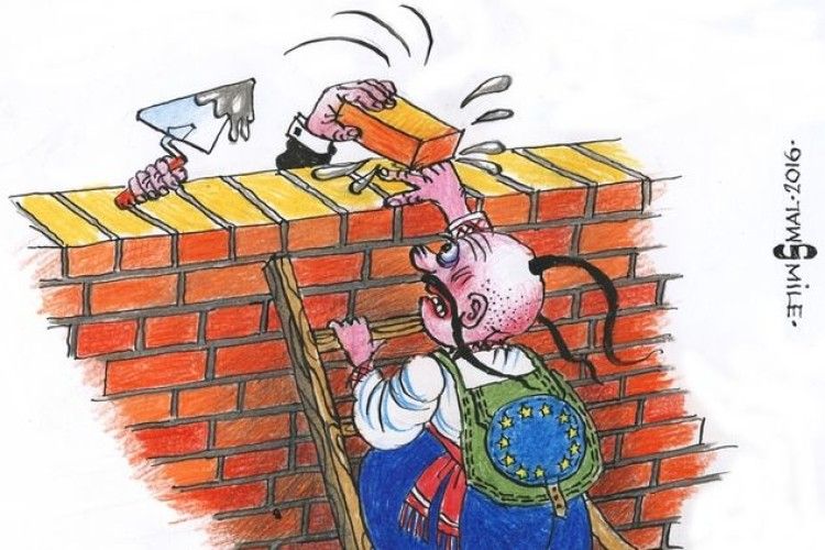 У Києві відкрили виставку карикатур про шлях України до «безвізу»