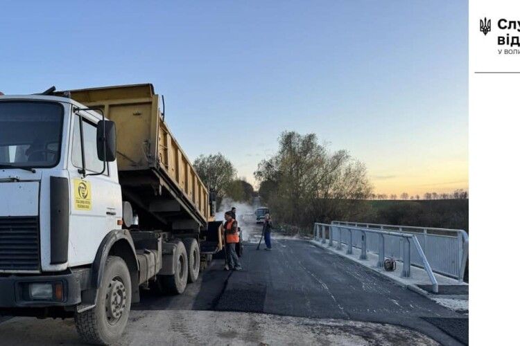 На Волині фінішує ремонт важливого мосту через річку Полонка 