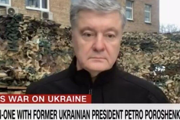 Порошенко в ефірі CNN: для перелому у війні нам потрібно 300 танків і 100 літаків