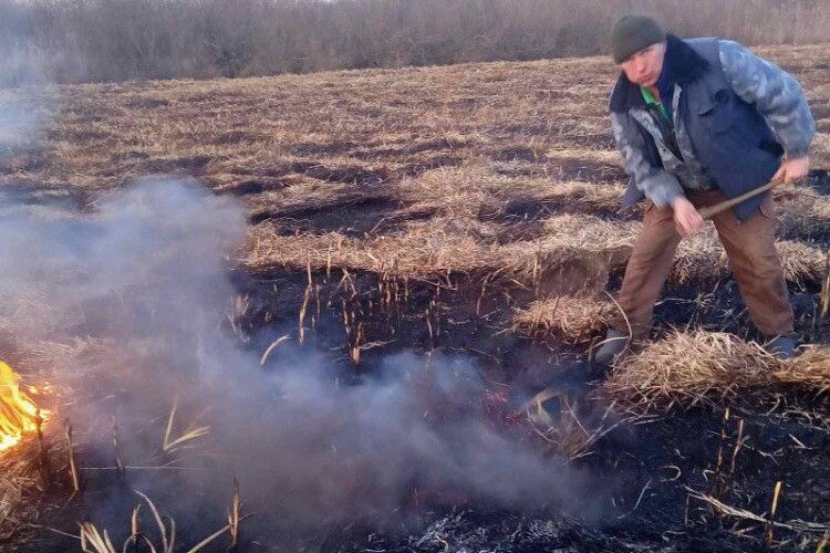 Природоохоронці на території нацпарку на Волині гасили кілька осередків пожежі (Фото)