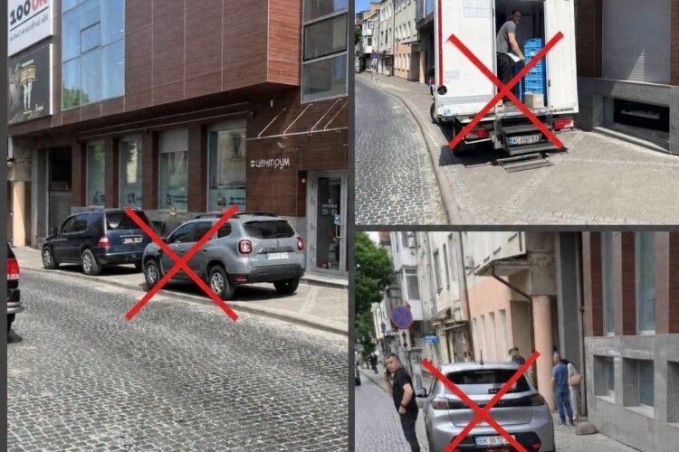 У Луцьку масово паркуються на тротуарах: муніципали посили контроль 
