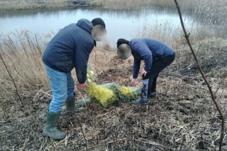 У Володимир-Волинському районі затримали рибалок, які ловили сітками