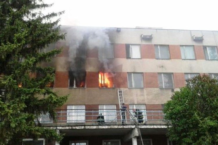 У Львові горіло локомотивне депо