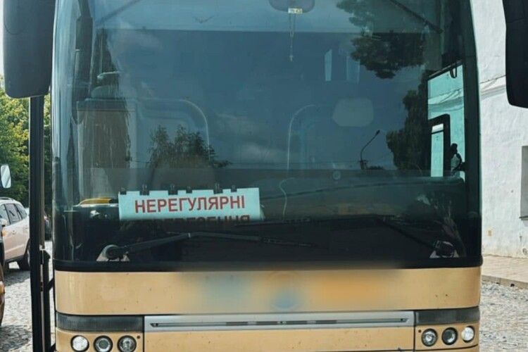 На Волині водій з підробленими документами перевозив дітей 