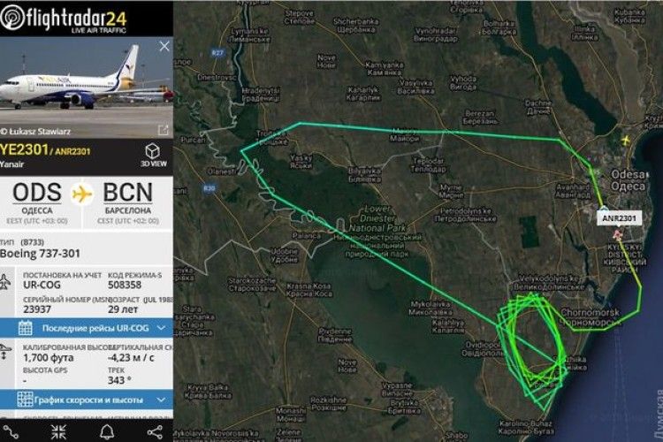 У літака «Одеса-Барселона» відмовив двигун – довелося повертатися в аеропорт  