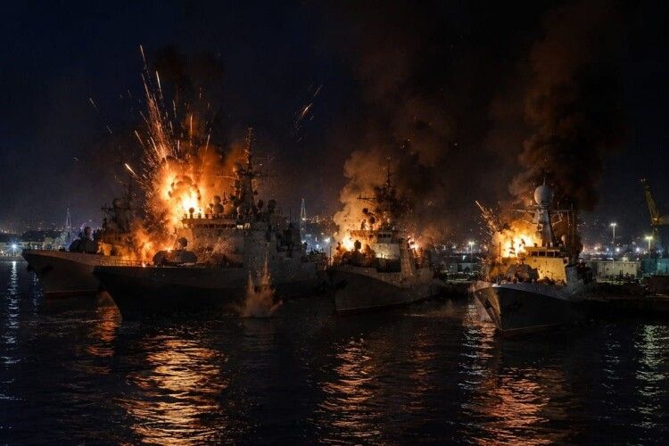 Наші «Паляниці» й «Нептуни» уразили в Новоросійську 4 військові кораблі 