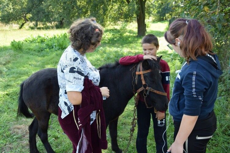 На Волині дітям з особливими потребами прикордонники подарували поні (Відео)