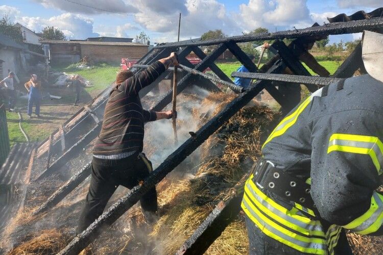 У Луцькому районі вогонь наробив лиха
