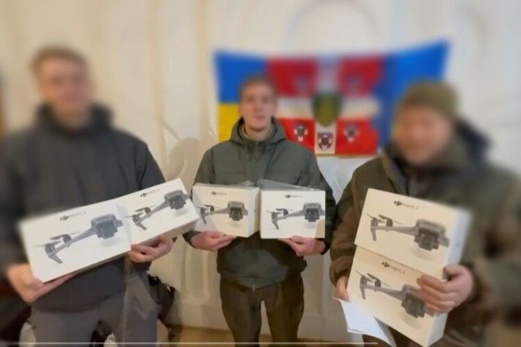 Волинська бригада повідомила про отримання квадрокоптерів від Підгайцівської ТГ 