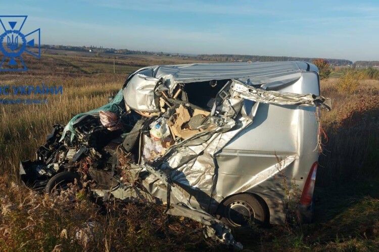 Унаслідок удару водія буса заблокувало: у Луцькому районі сталася ДТП