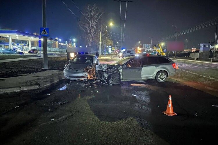 У Луцьку п’яний водій зіткнувся з іншою автівкою