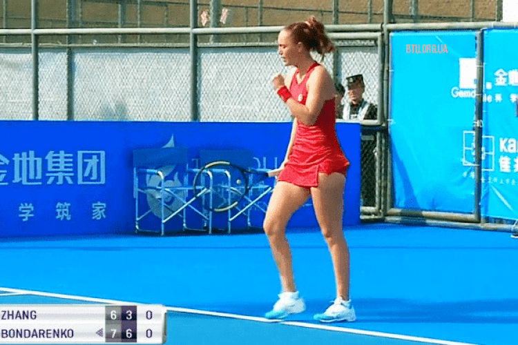Катерина Бондаренко пробилася до чвертьфіналу турніру WTA Shenzhen Open в китайському Шеньчжені 