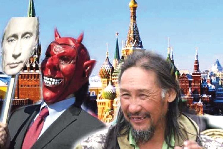 Якутський шаман іде  в Москву виганяти… демона Путіна