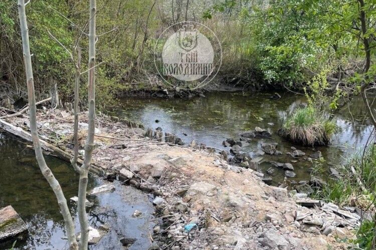 Волинянин вивозив сміття в ... річку