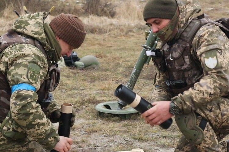 На Волині тривають мінометні навчання тероборонівців