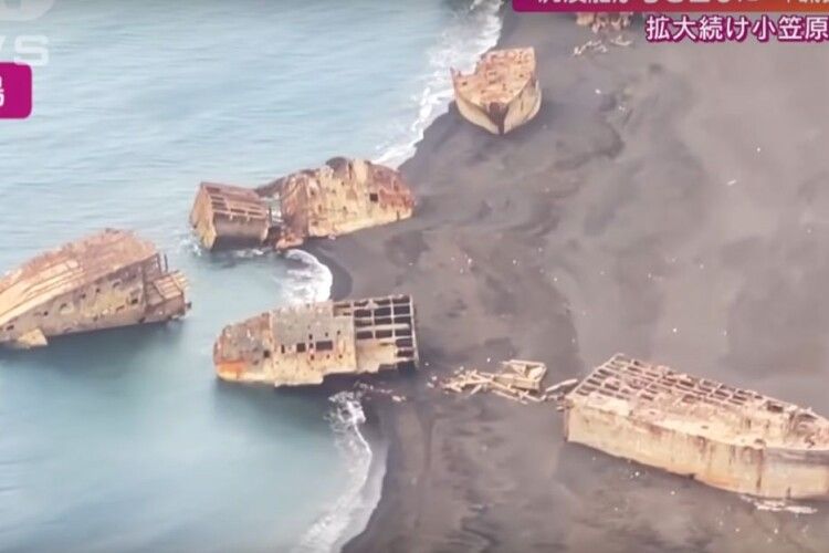 У Японії після землетрусу спливли два десятки кораблів, що затонули під час битви у Другій світовій війні (Фото, відео)