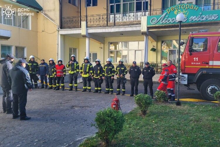 Що робили рятувальники у відомому санаторії на Волині