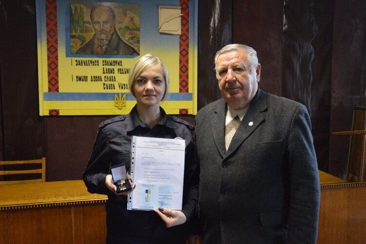 Волинянка отримала відзнаку «За службу державі»