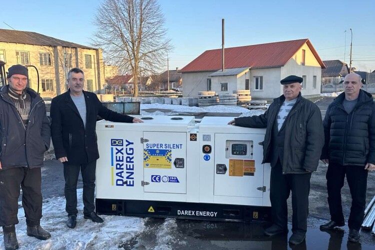 Громада на Волині отримала потужний генератор від народу Тайваню