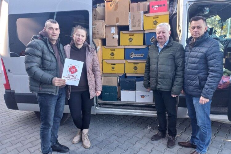 У волонтерський центр Горохівського коледжу поляки передали черговий гуманітарний вантаж (Фото)