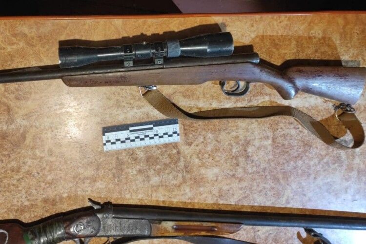 У волинянина виявили вогнепальну зброю та боєприпаси, які він отримав «у спадок»