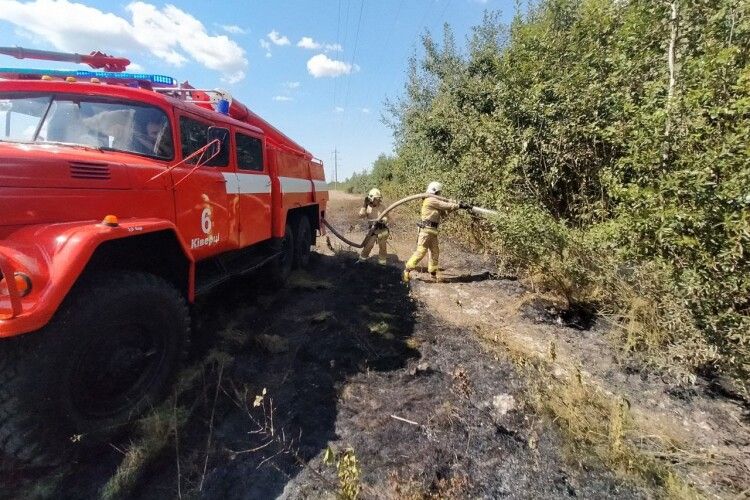 У Луцькому районі рятувальники не допустили поширення вогню
