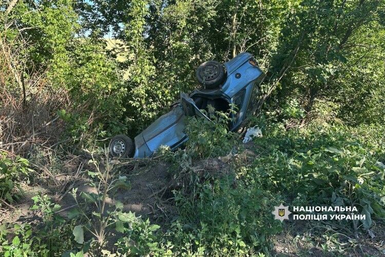 У Луцькому районі водій, оминаючи вибоїну, злетів з дороги