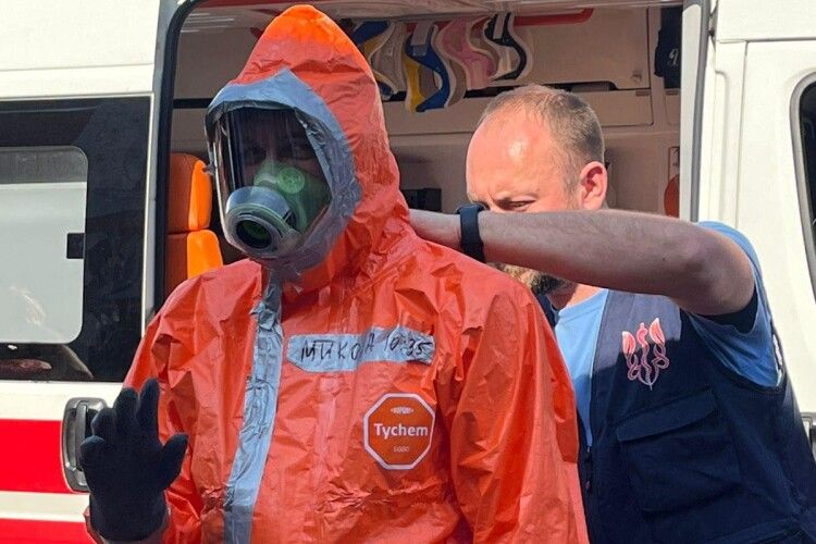 На Волині медики тренувалися надавати допомогу при хімічній атаці