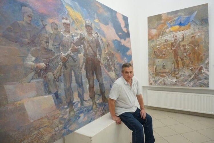 Чернівецький митець створює картини українських битв