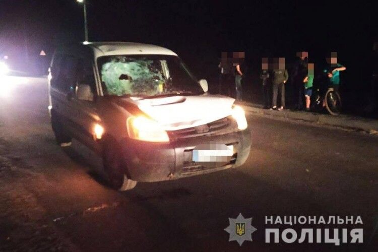 На Рівненщині нетверезий водій збив пішохода (Фото)