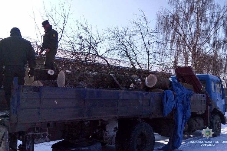 Автомобілем з підробленими документами хотіли вивезти волинську деревину