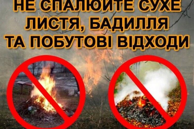 На Волині природоохоронці спіймали палія сухого сміття