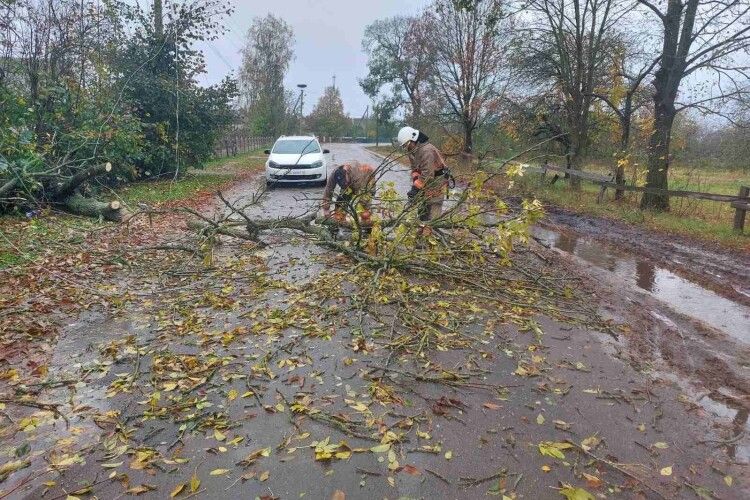 Негода на Волині додала роботи рятувальникам