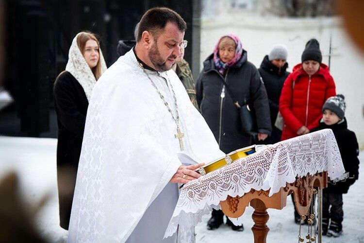 Волинські нацгвардійці зустріли Хрещення Господнє спільною молитвою